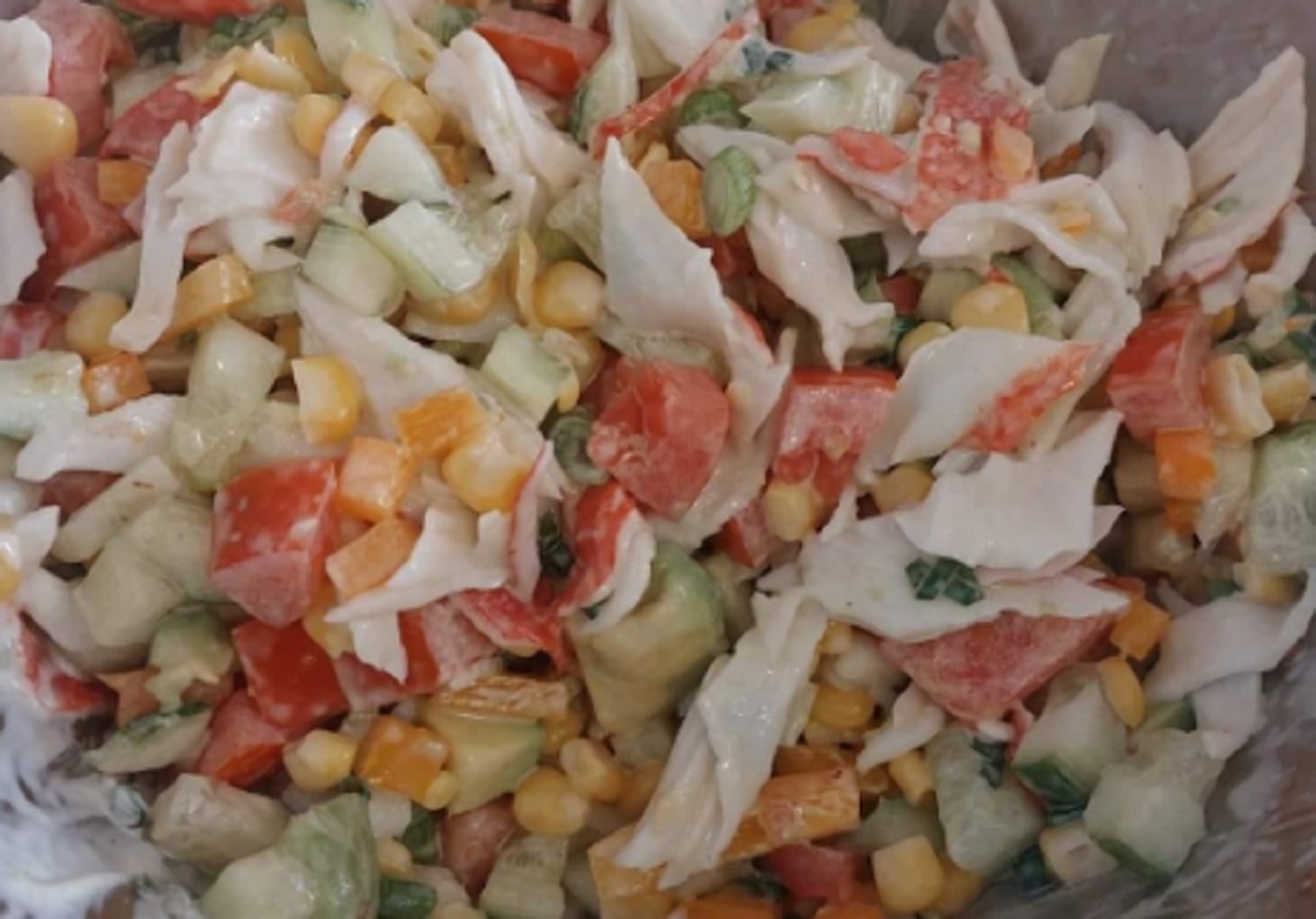 Recette: Salade de goberges et l�gumes.