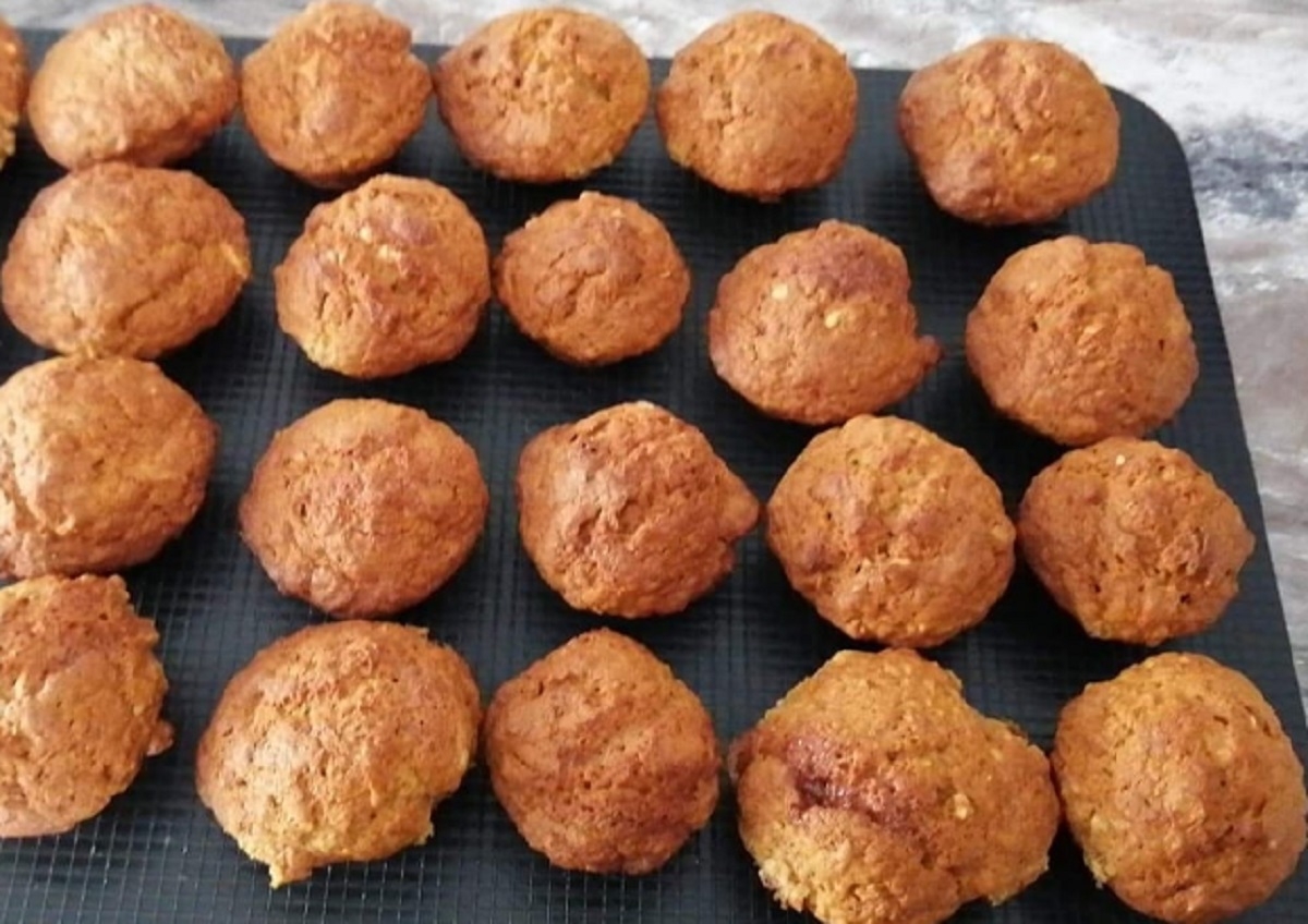 Recette: Minis muffins aux bananes.