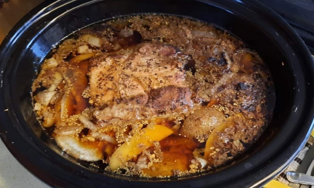 Recette: Longe de porc  la moutarde, vinaigre balsamique et rable.