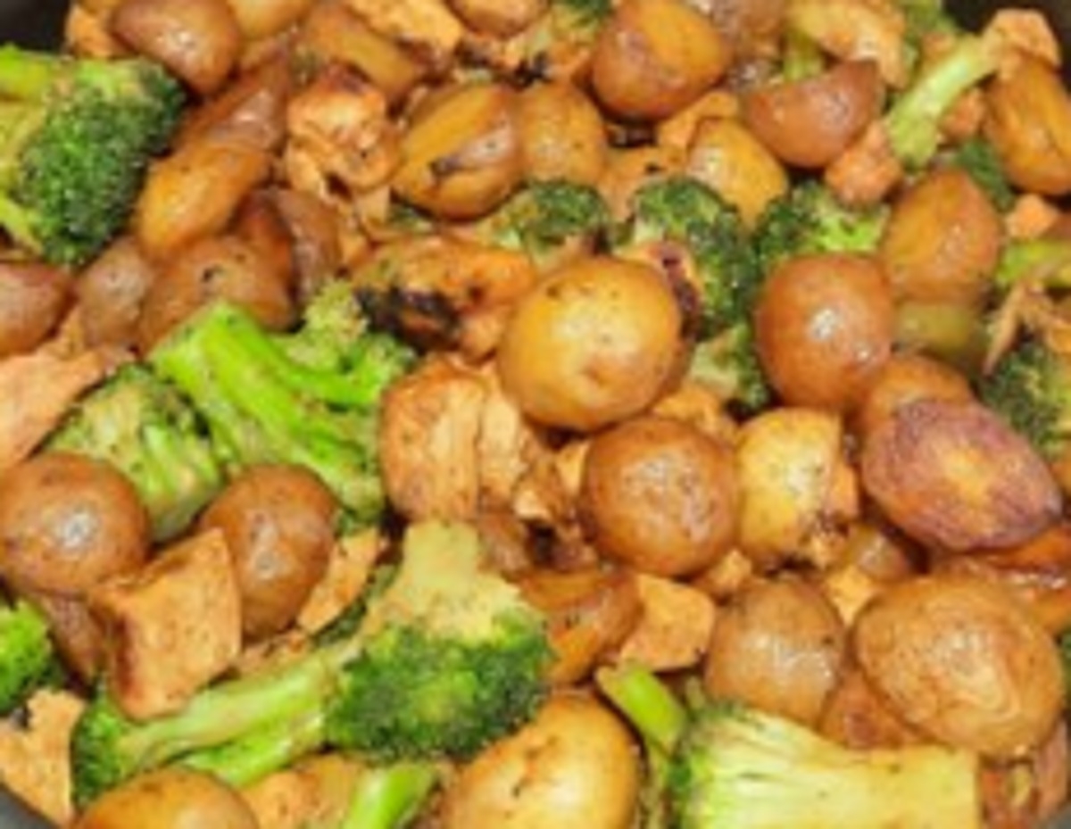 Recette: Salade repas au poulet.