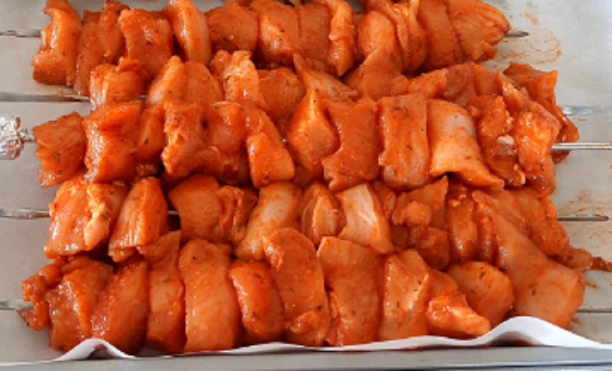 Recette: Brochettes de poulet.