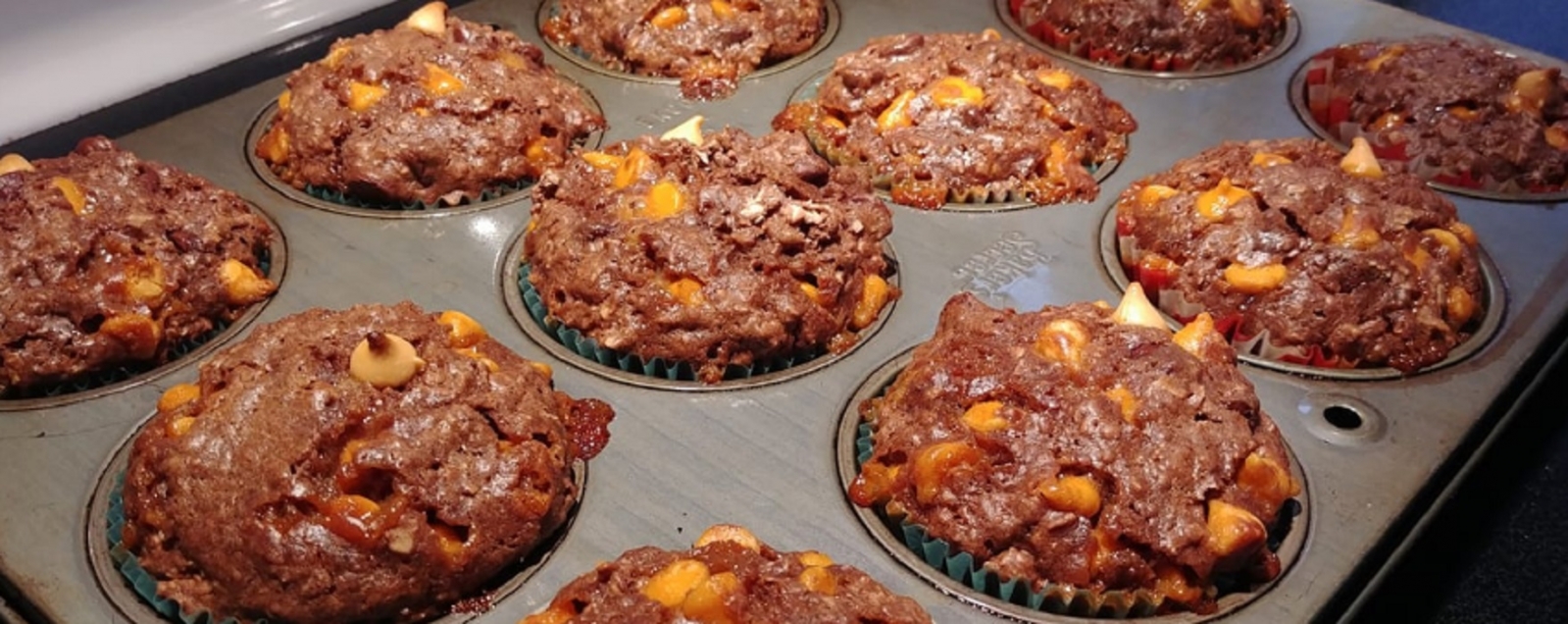 Recette: Muffin choco,caramel et gruau.
