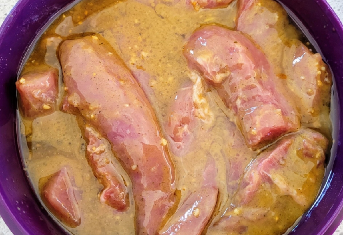 Recette: Filet de porc, sucr et sal.