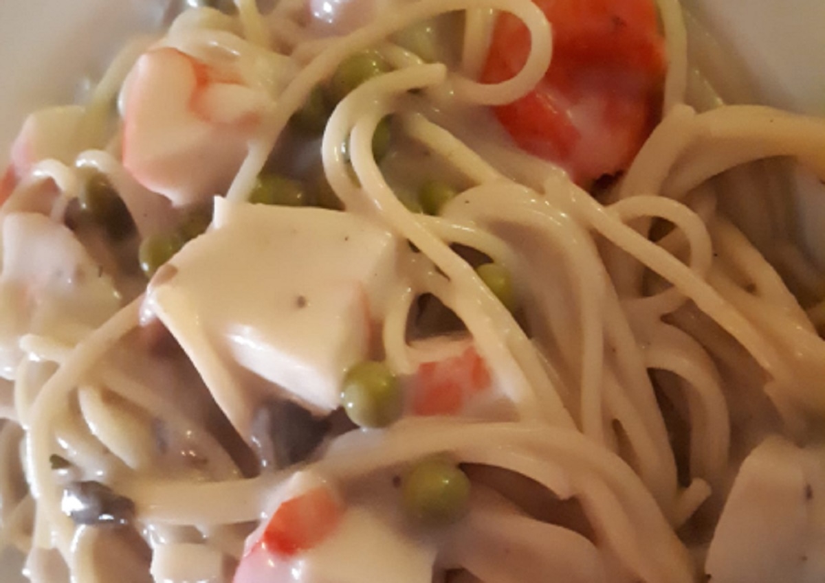 Recette: Sauce au goberge et cr�me champignon.