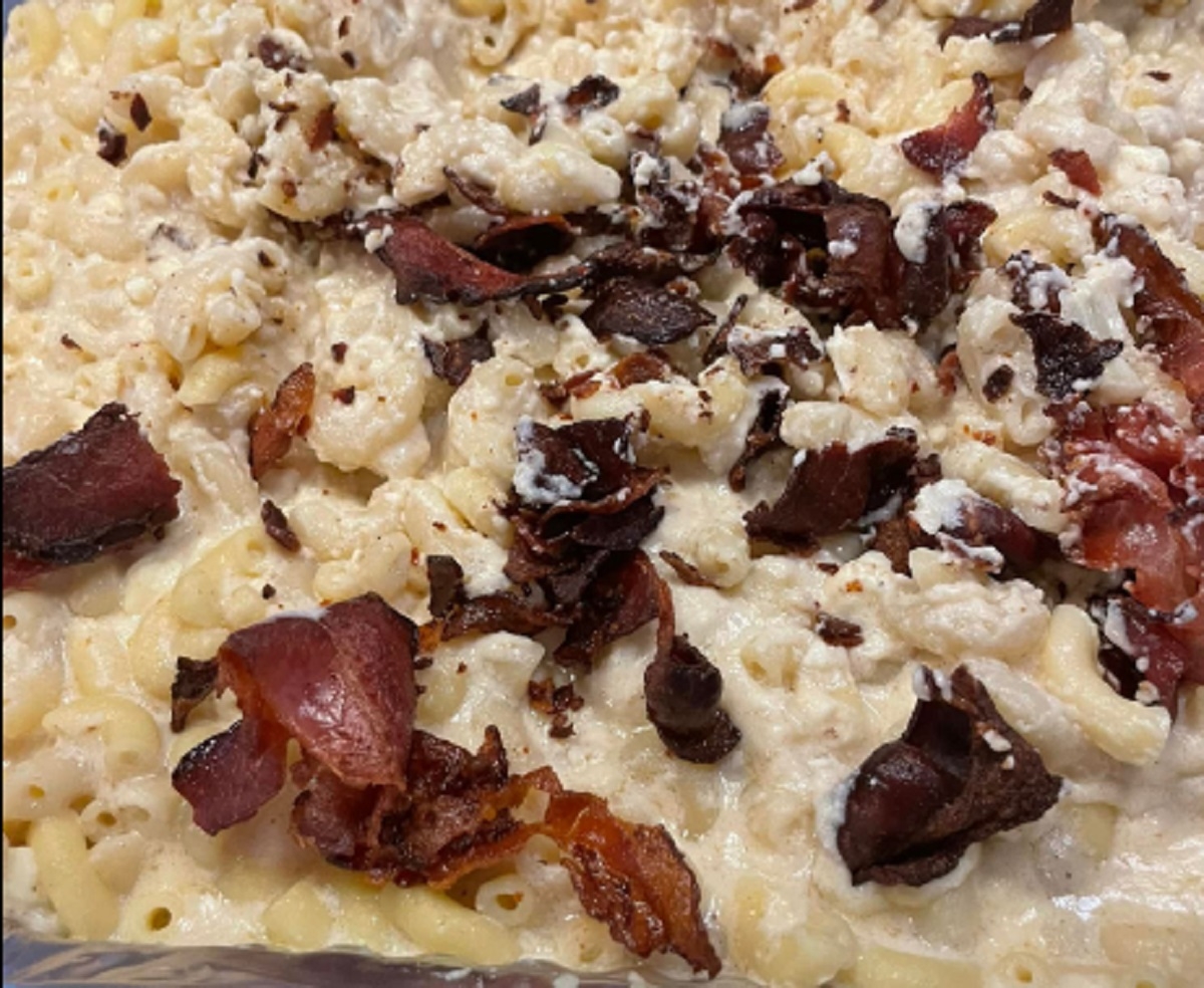 Recette: Macaronis cr�meux au bacon.