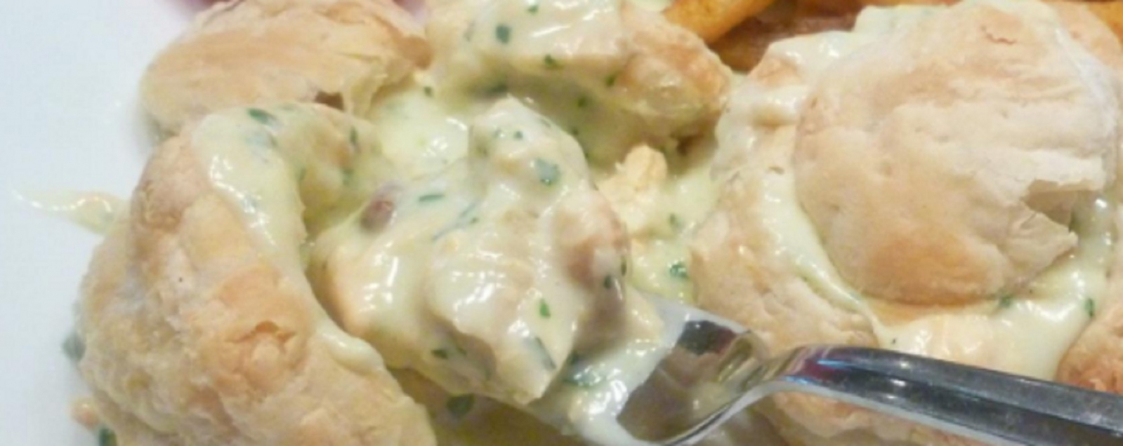 Recette: Vol au vent � la truite rouge.