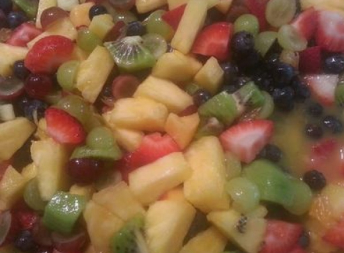 Recette: Salade de fruits flambe.