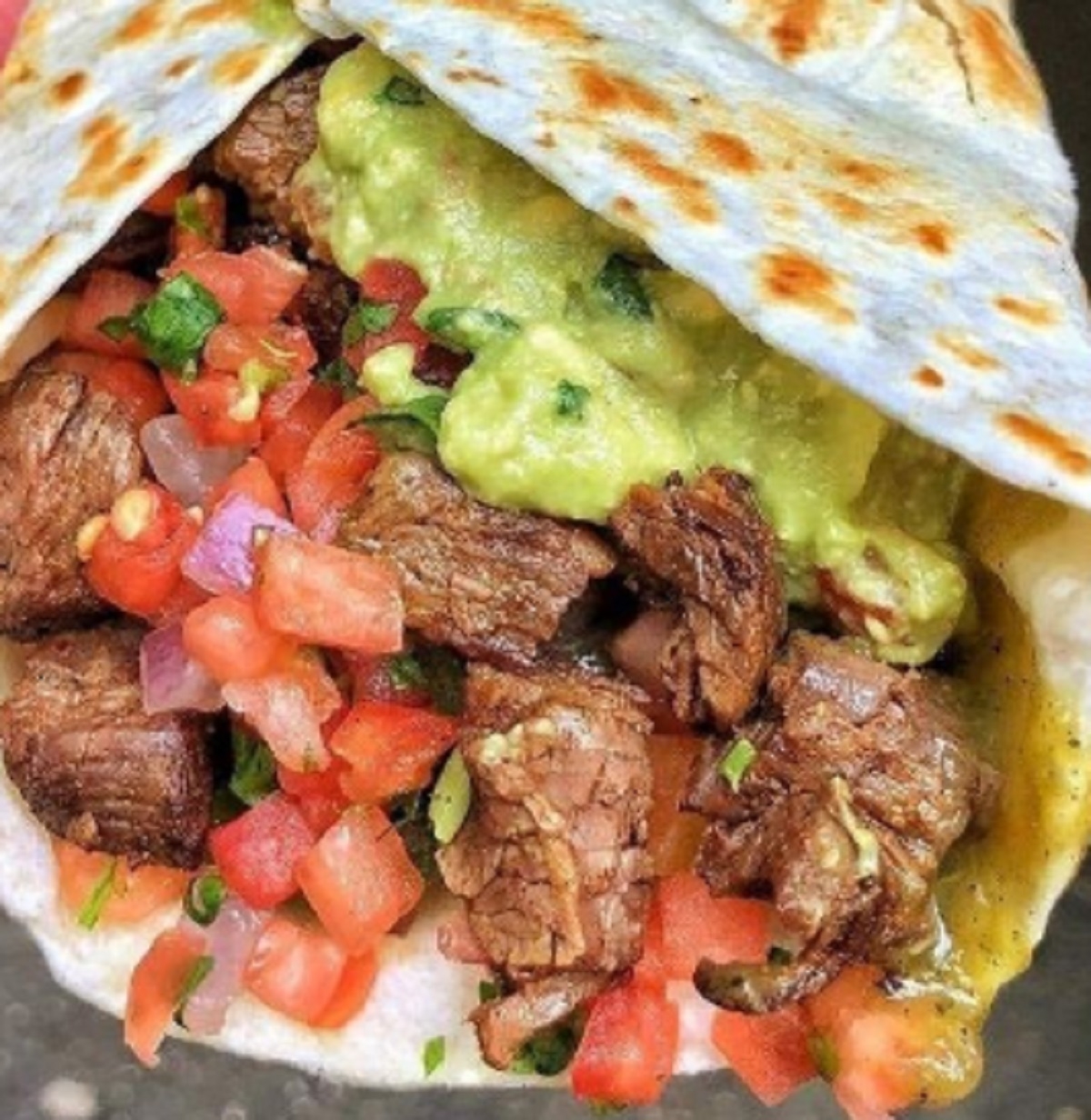 Recette: Wrap au boeuf garnis.