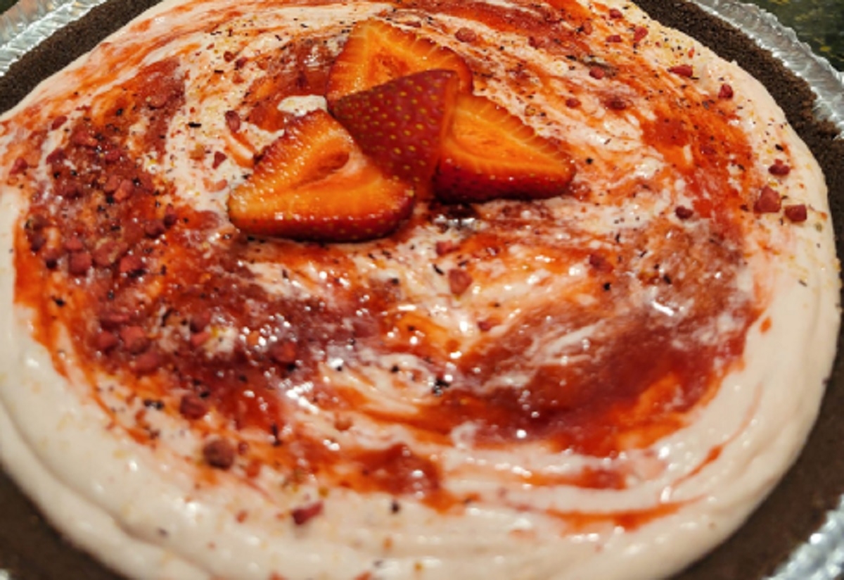 Recette: Tarte au fromage et aux fraises.