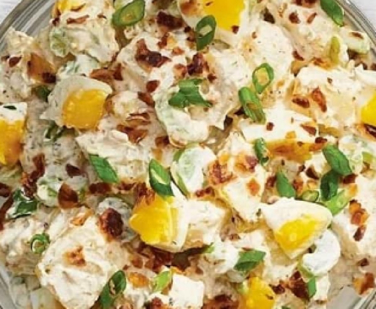 Recette: Salade de pommes de terre protine.