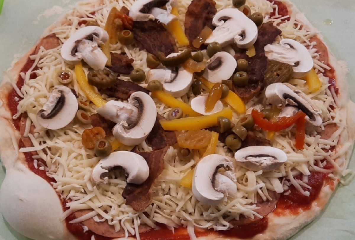 Recette: Pizza sans gluten.