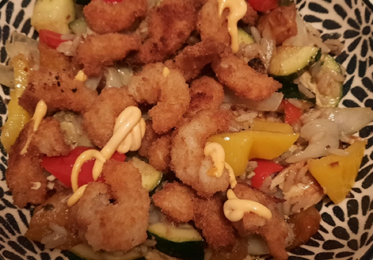 Recette: Crevettes popcorn.