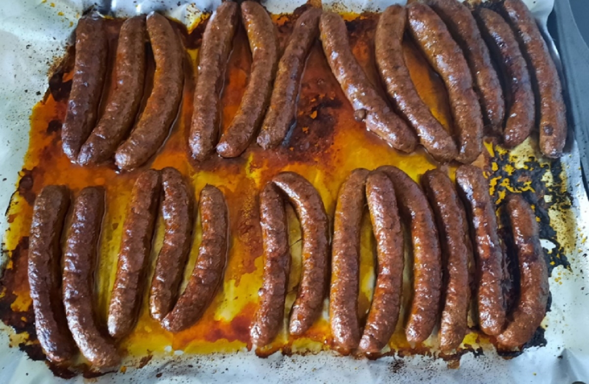 Recette: Saucisses d'agneau fait maison.