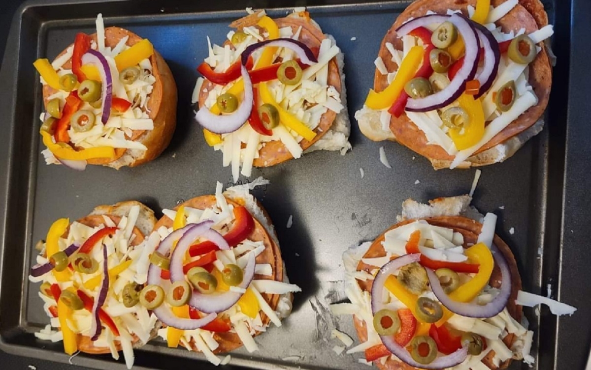 Recette: Mini pizza.