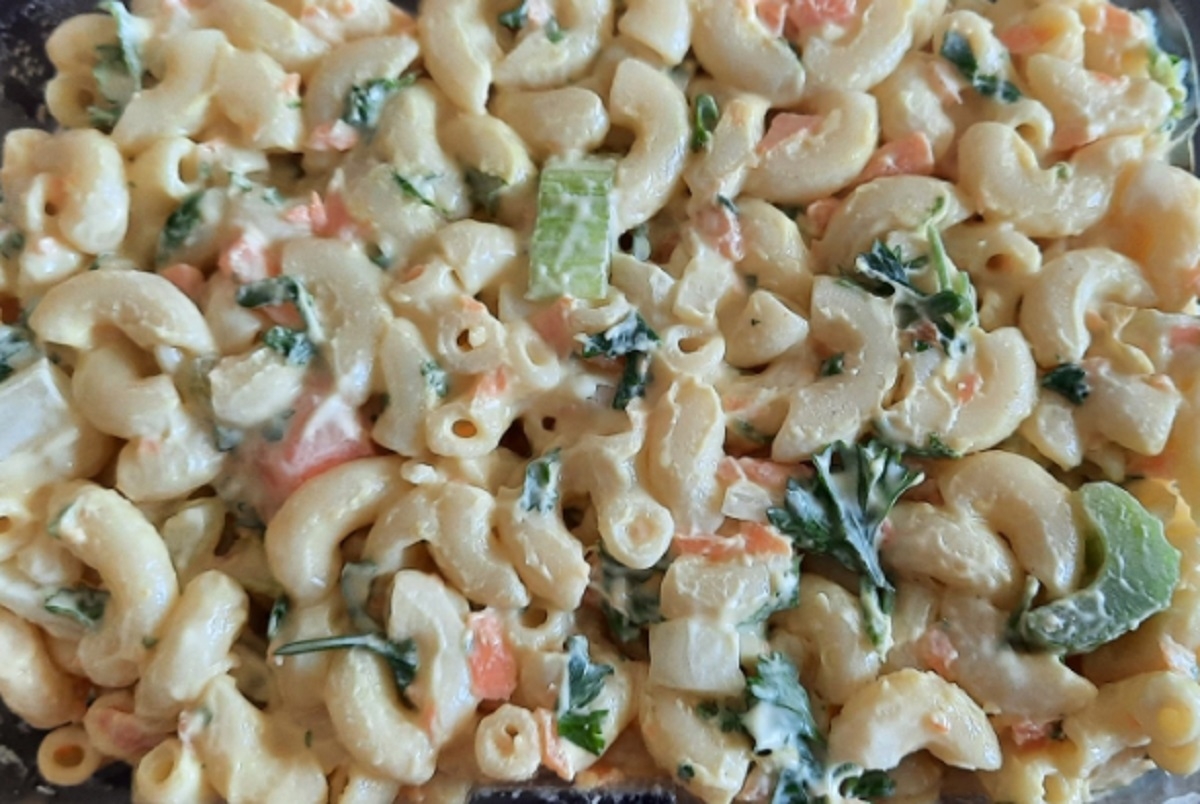 Recette: Salade de macaronis de base.