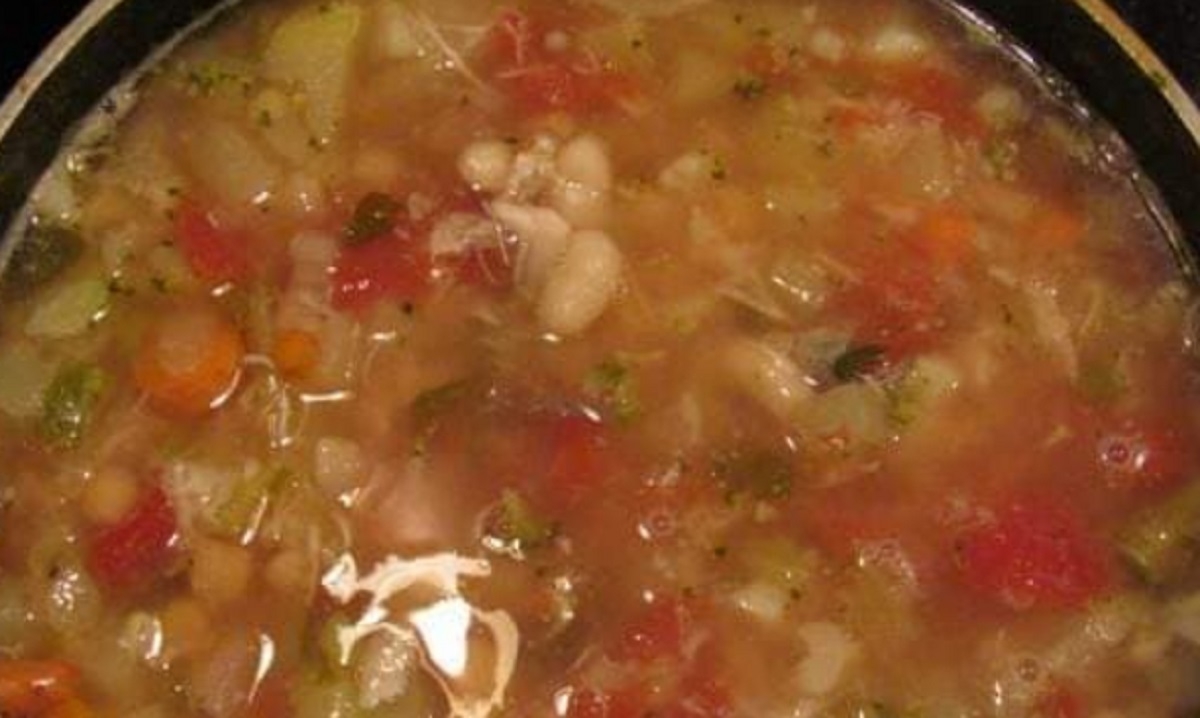 Recette:Soupe minestrone repas.