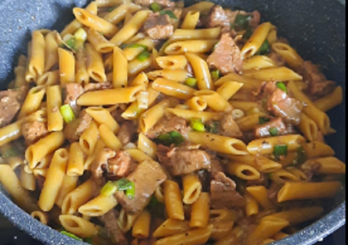 Recette: Pennes au boeuf d�licieux.