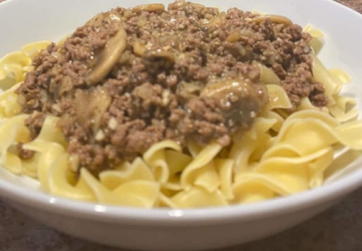 Recette: Nouilles au boeuf hach.