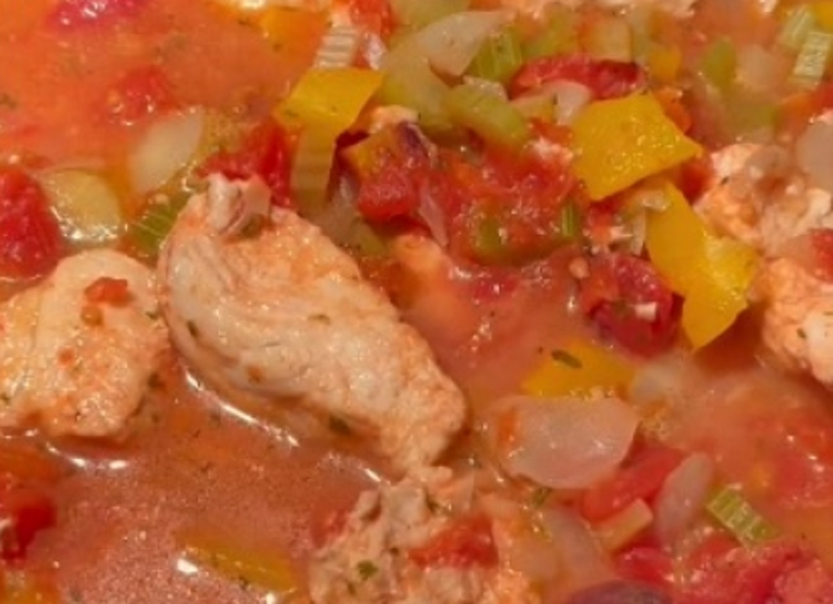Recette: Casserole de lgumes, tomates et poisson.