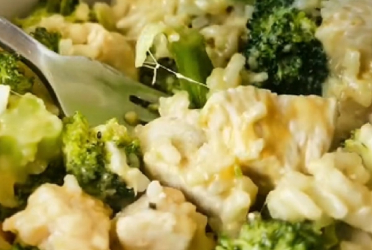 Recette: Riz au poulet et brocolis.