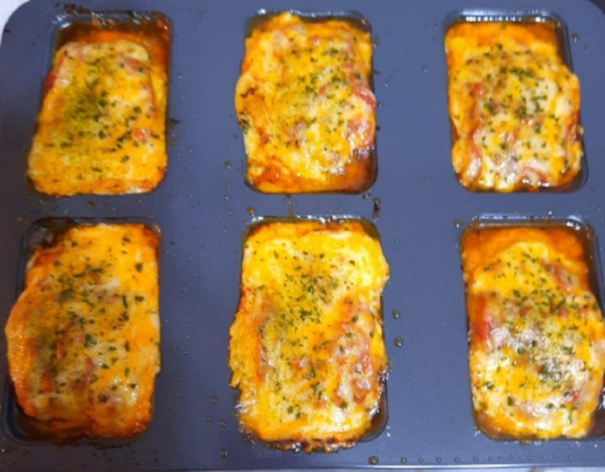 Recette: Minis pains de viande  l'italienne.