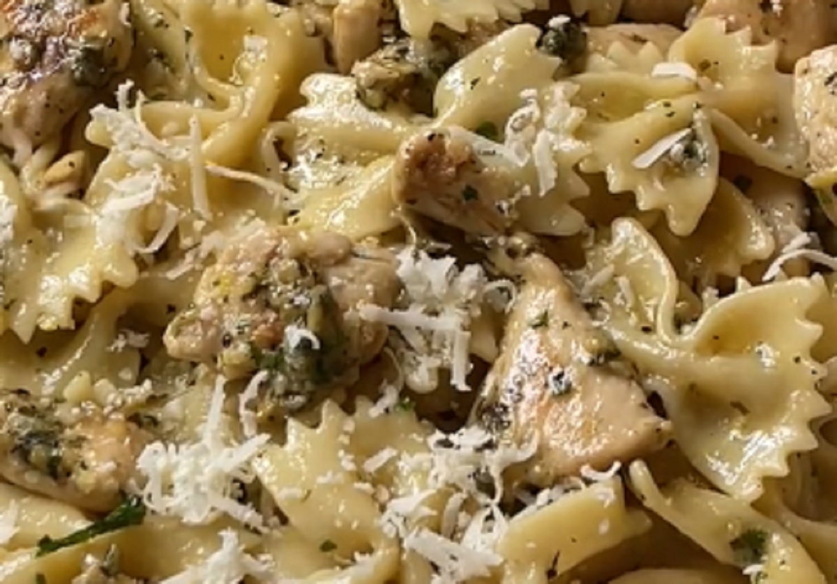 Recette: P�tes � la cr�me de champignon et parmesan,