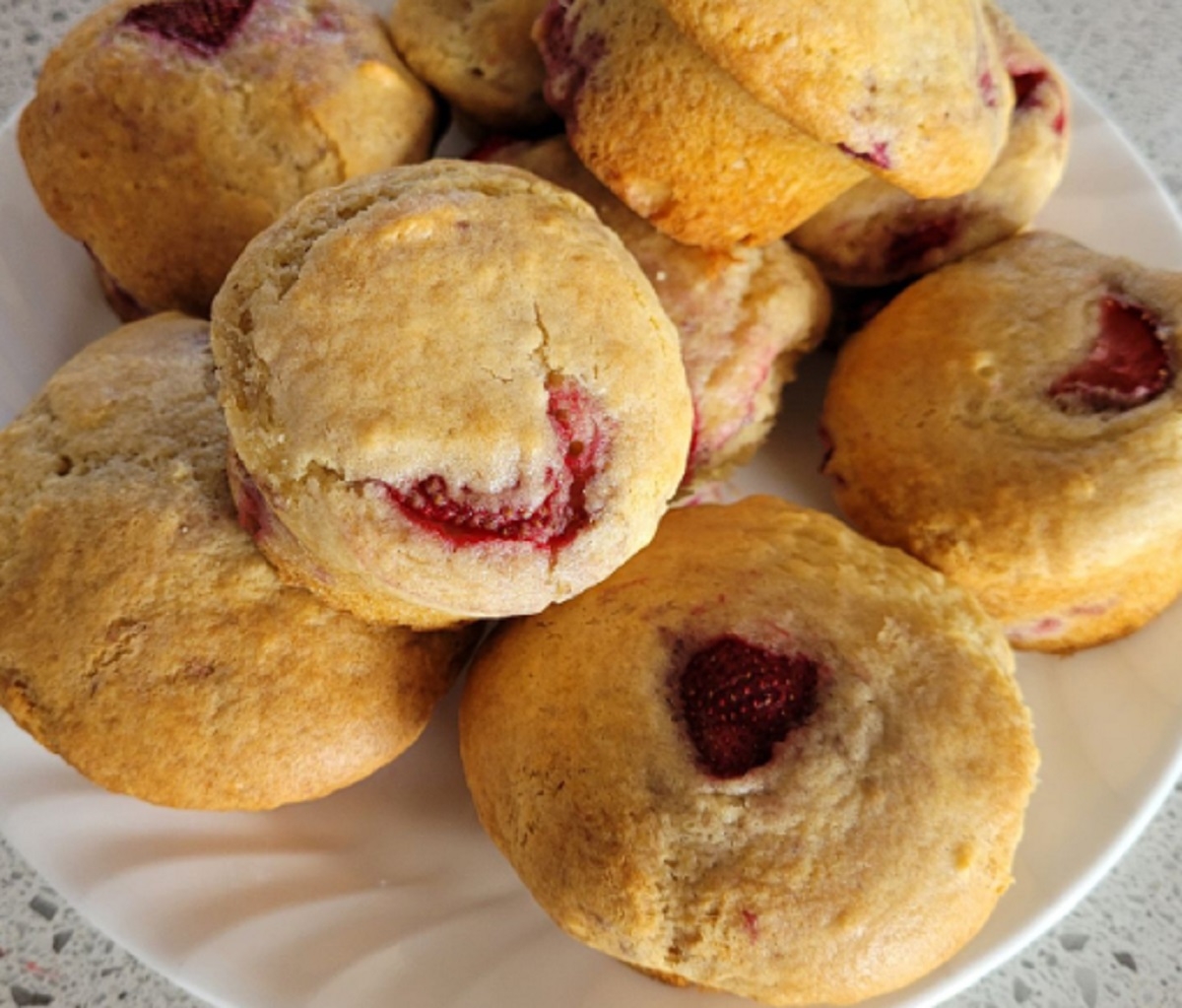 Recette: Muffins aux fraises.