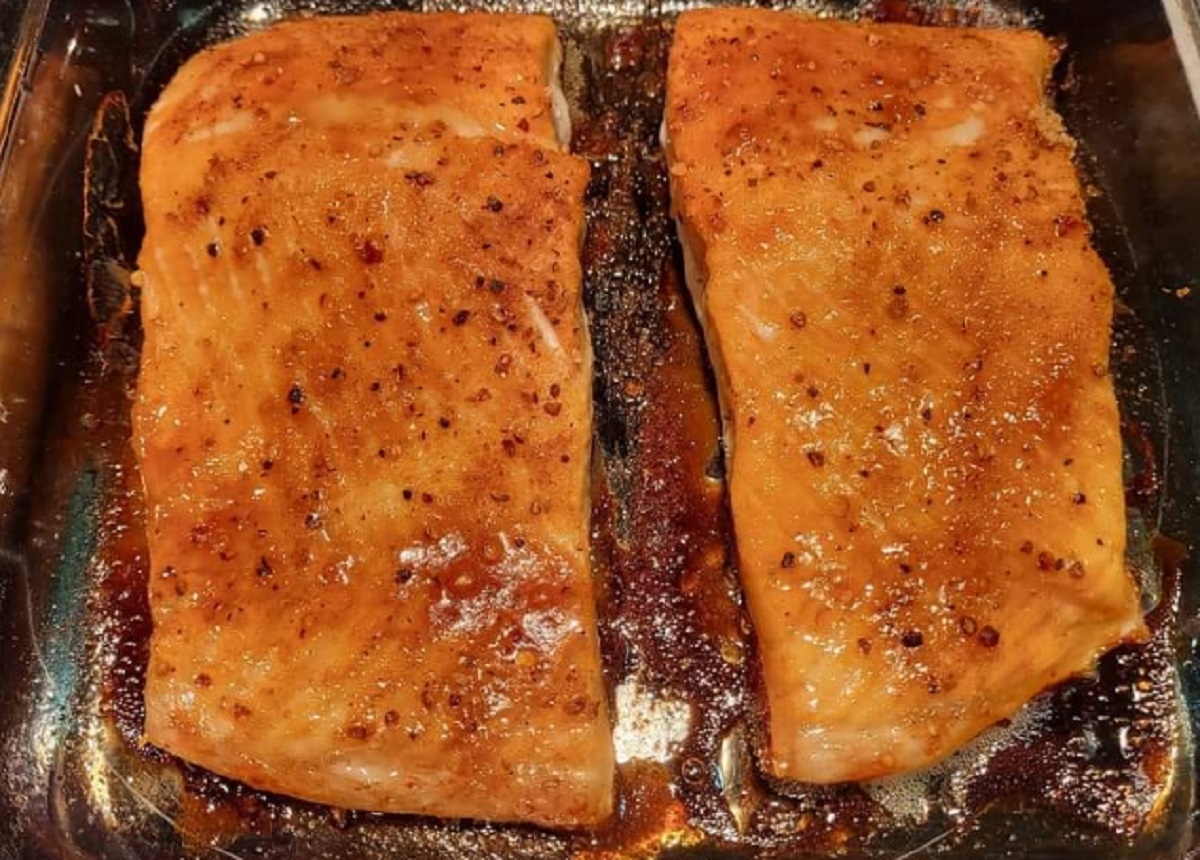 Recette: Filet de saumon au miel.