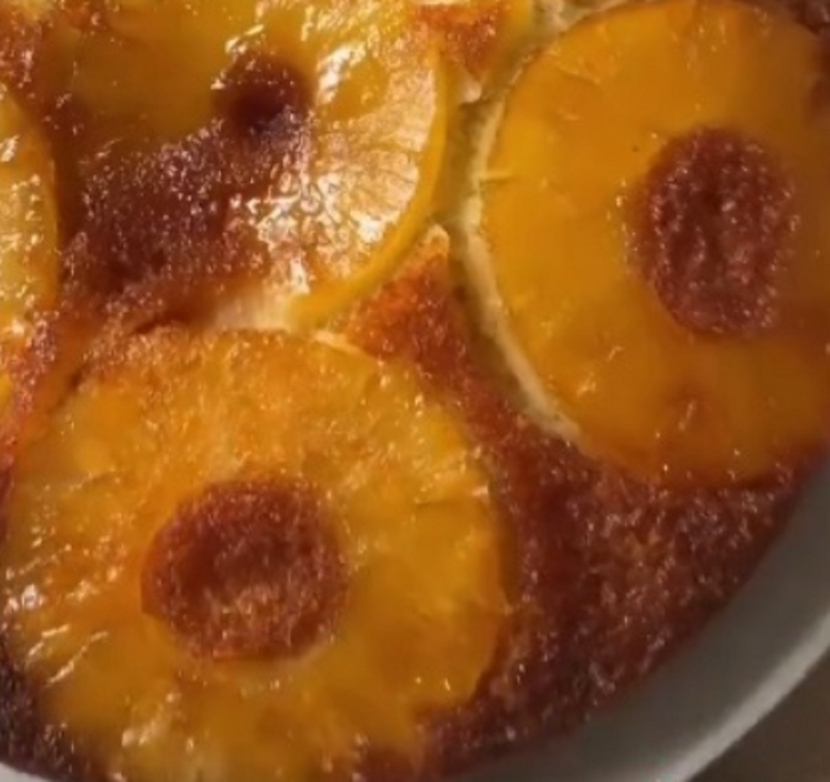 Recette: G�teau renverser aux ananas.