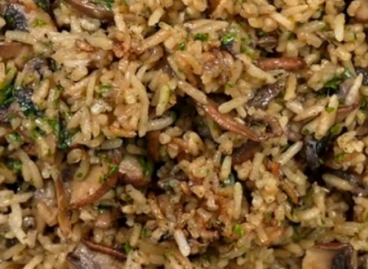 Recette: Riz aux champignons.