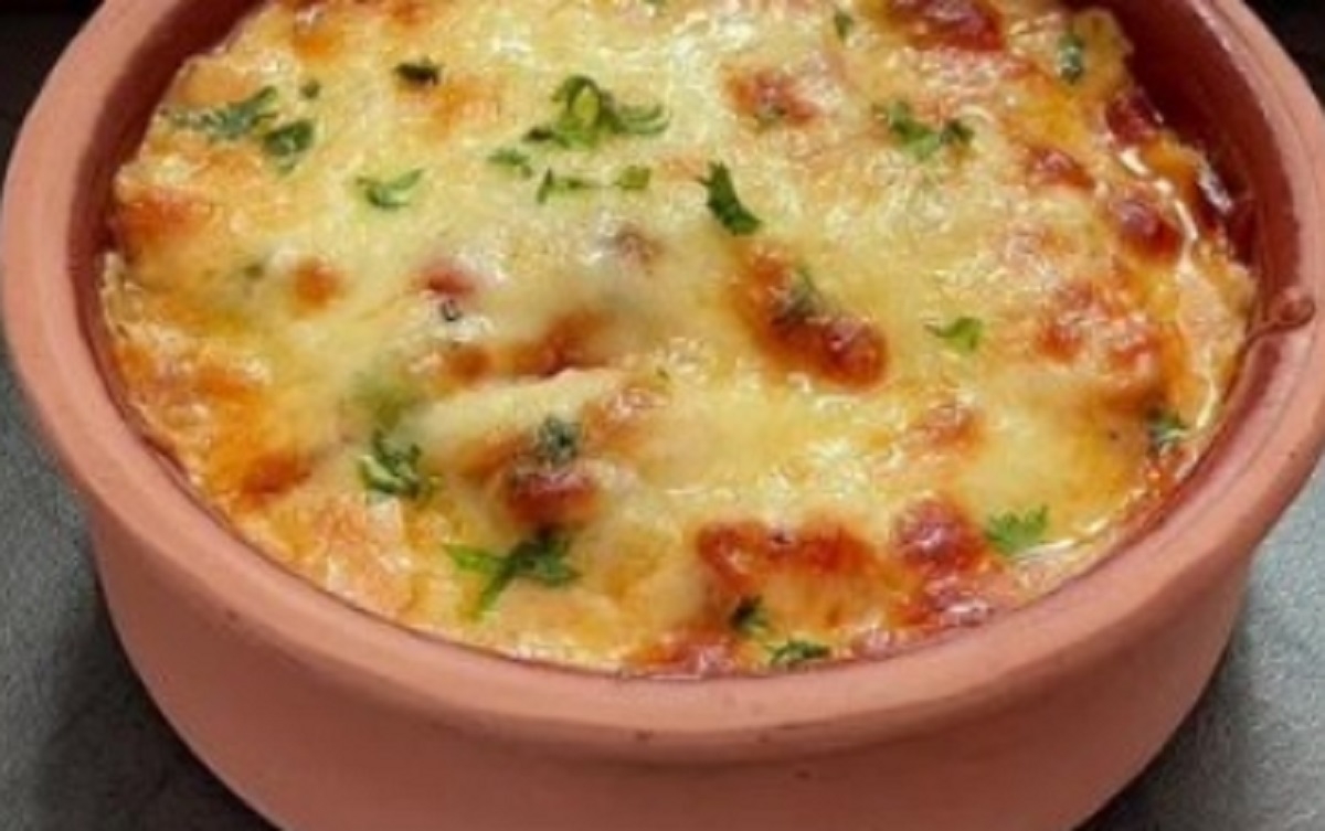 Recette: Entr�e de p�toncles gratin�es.