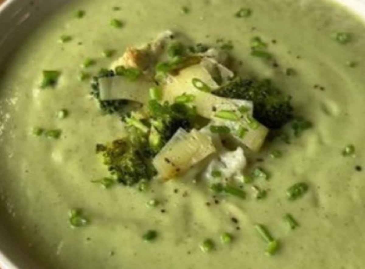 Recette: Potage de chou-fleur, brocoli et poireaux.