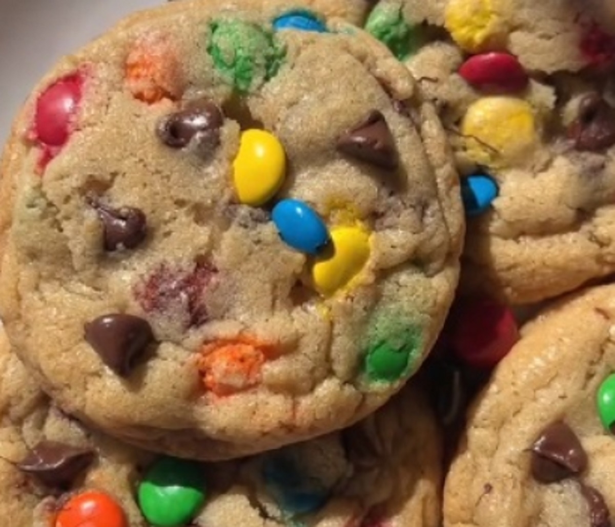 Recette: Biscuits M&M�et chipits de chocolat.