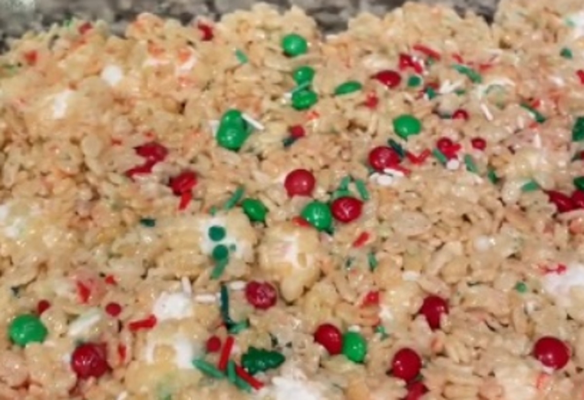 Recette: Carr�s aux Rice Krispies de No�l.