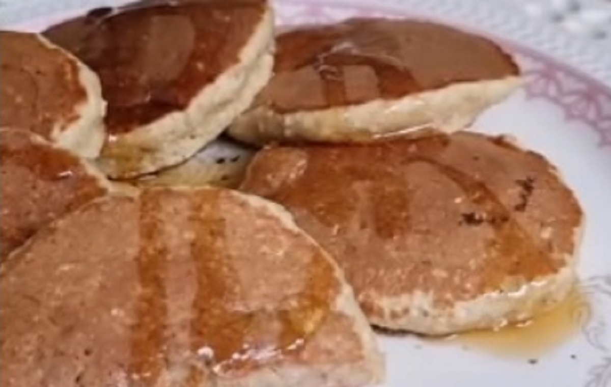 Recette: Petites cr�pes aux bananes (pan cake).