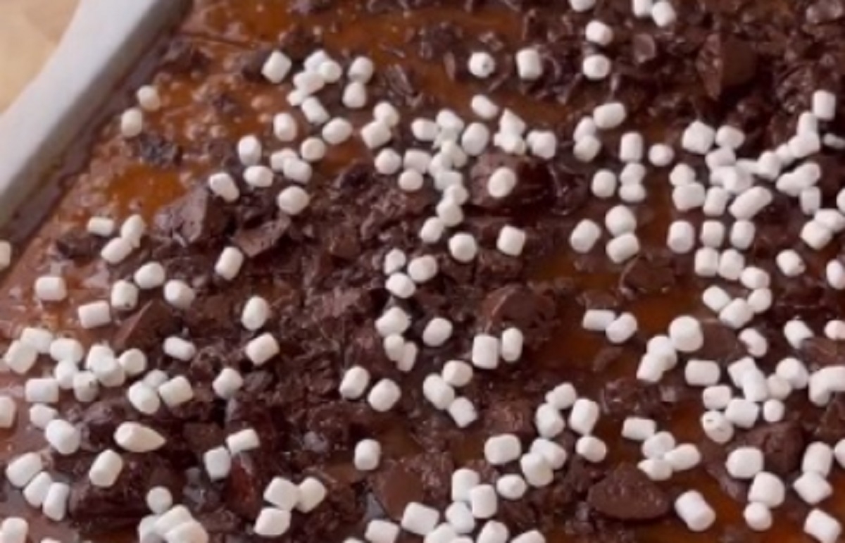Recette: Biscuits graham au chocolat, caramel et guimauves.