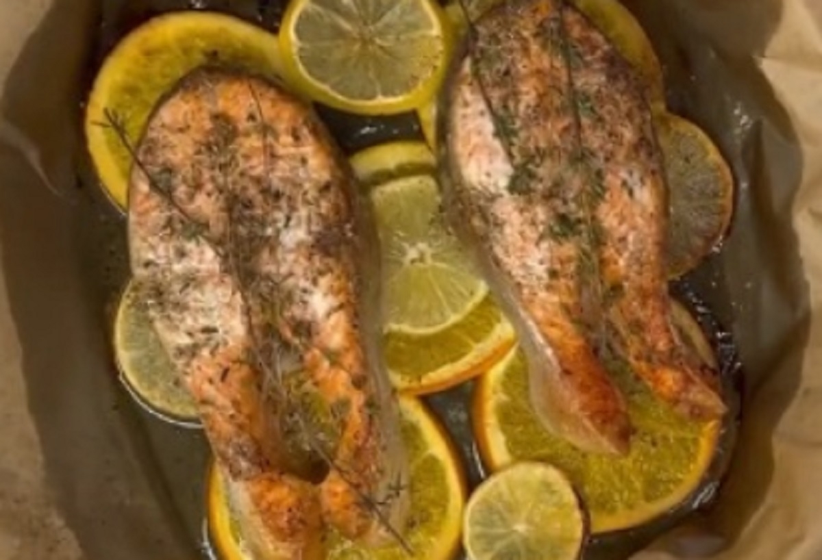 Recette: Darnes de saumon au four.
