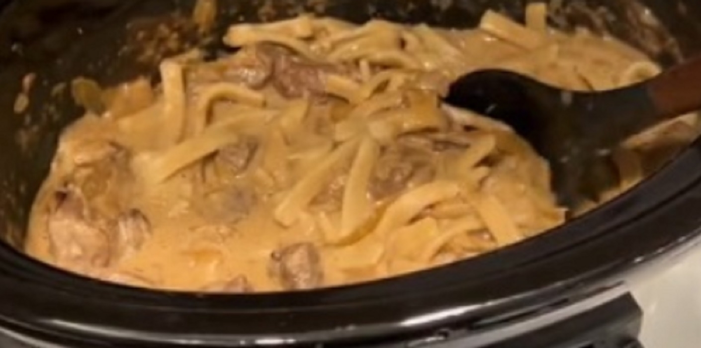 Recette: Boeuf stroganoff � la mijoteuse.