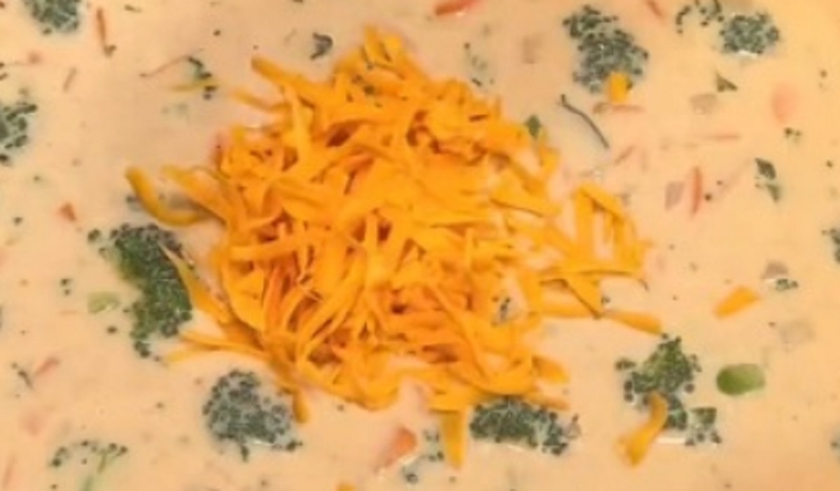 Recette: Potage brocolis et cheddar.