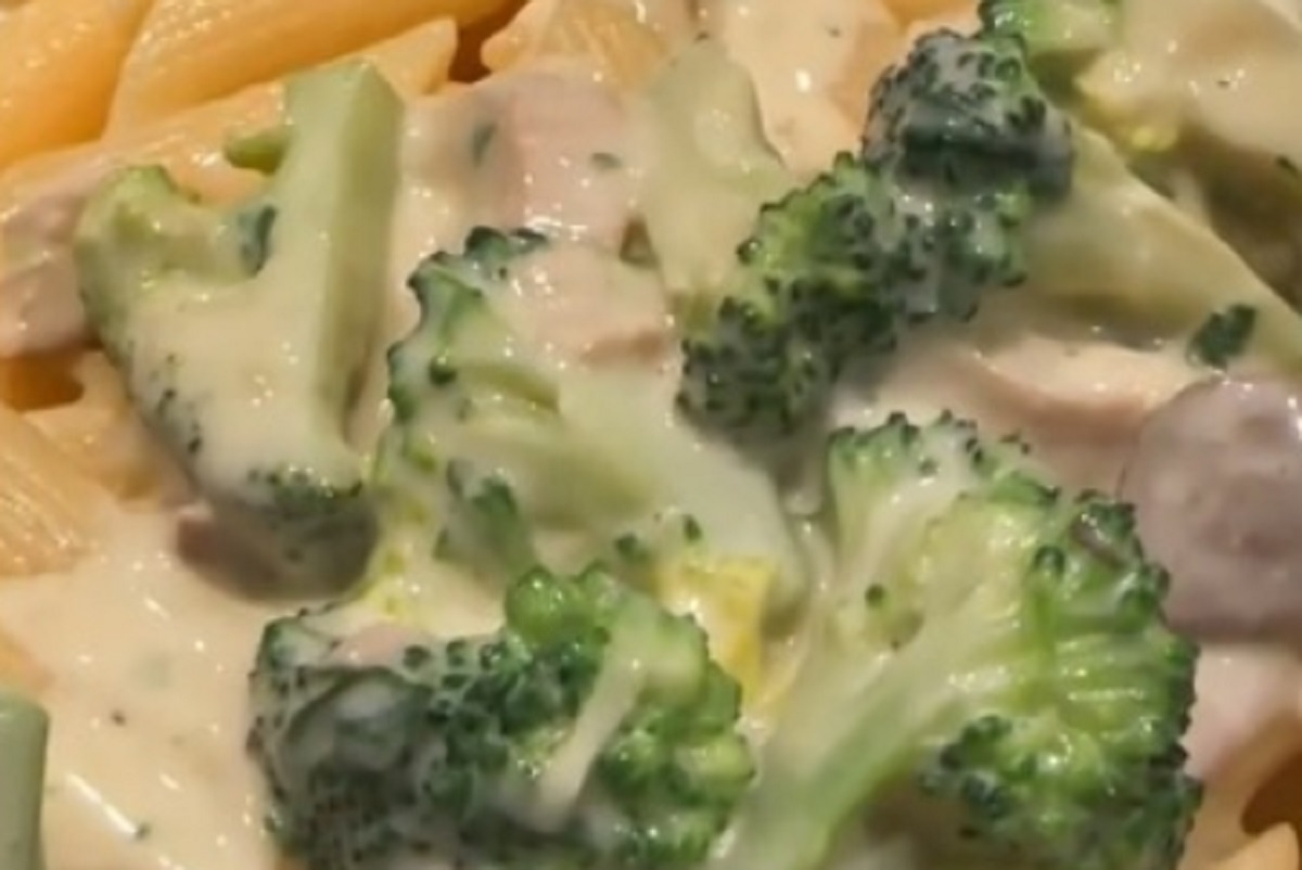 Recette: Pennes sauce  la crme et lgumes.