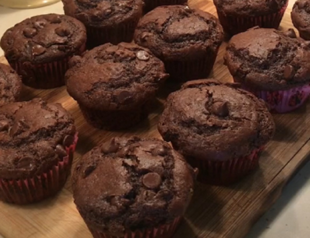 Recette: Muffins au chocolat noir sans sucre.