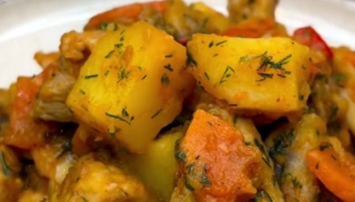 Recette: Mijot� de poulet et l�gumes � la mijoteuse.