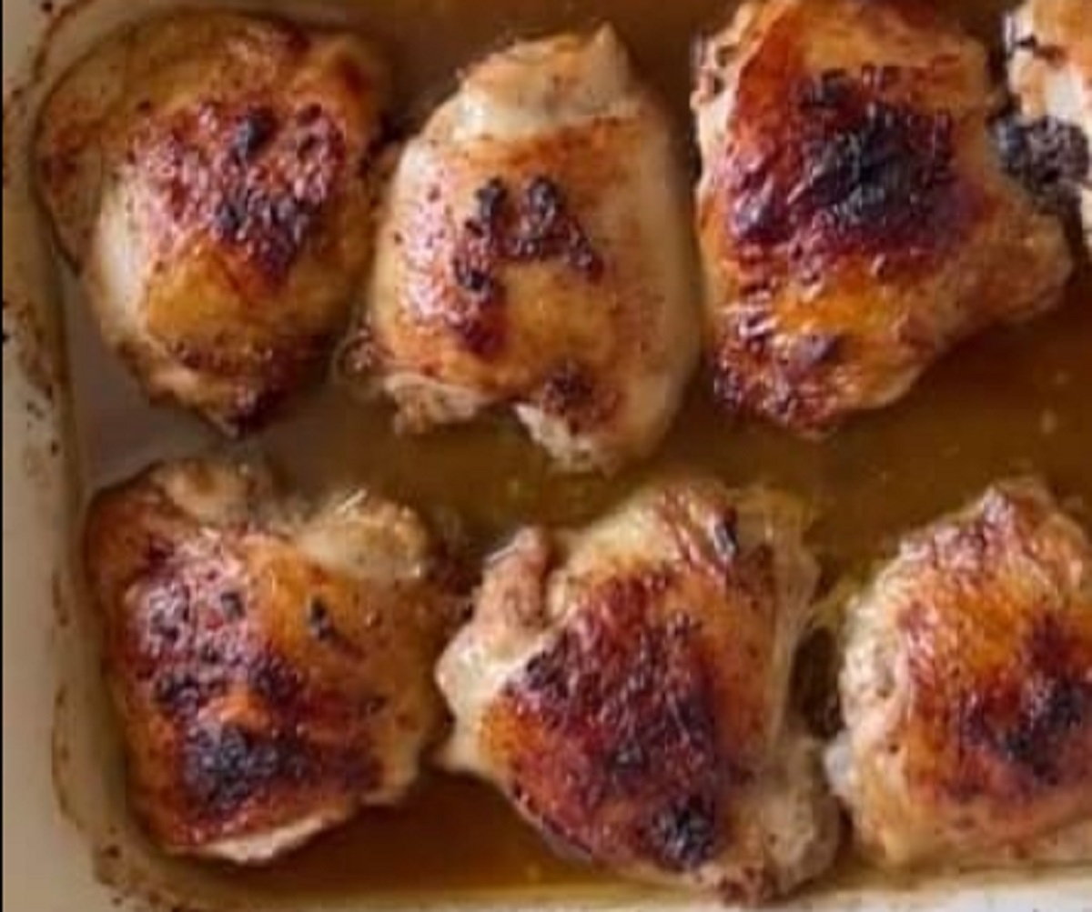 Recette: Hauts de cuisse de poulet marin� de maman.