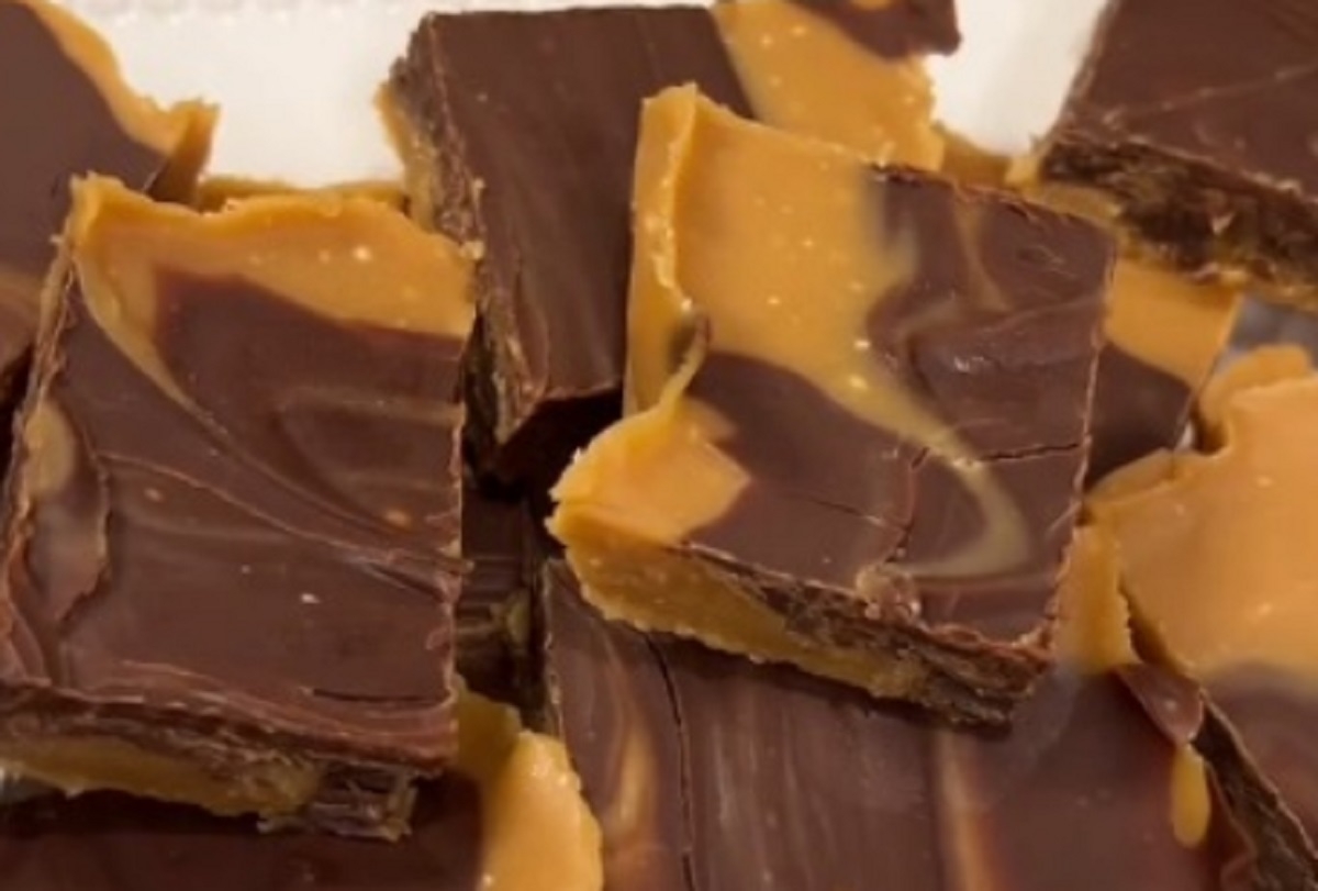 Recette: Fudge au caramel et chocolat.