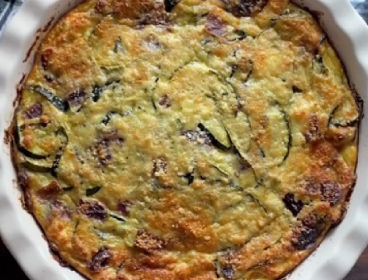 Recette: Quiche au zucchinis et fromage feta.