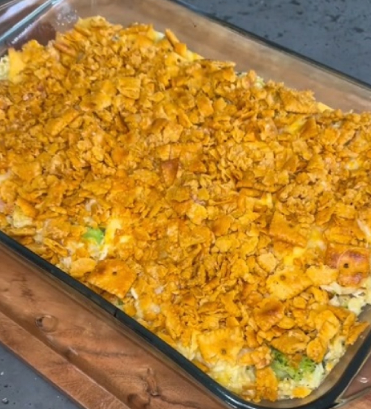 Recette: Casserole de poulet aux biscuits Ritz.