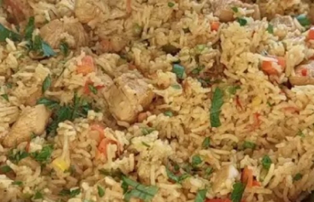 Recette: Riz au poulet.