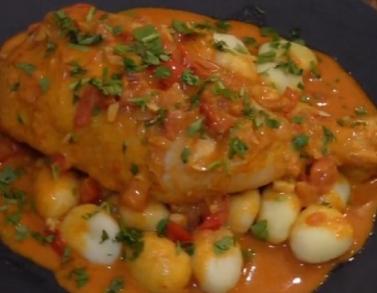 Recette: Cuisses de poulet sauce ros�e.