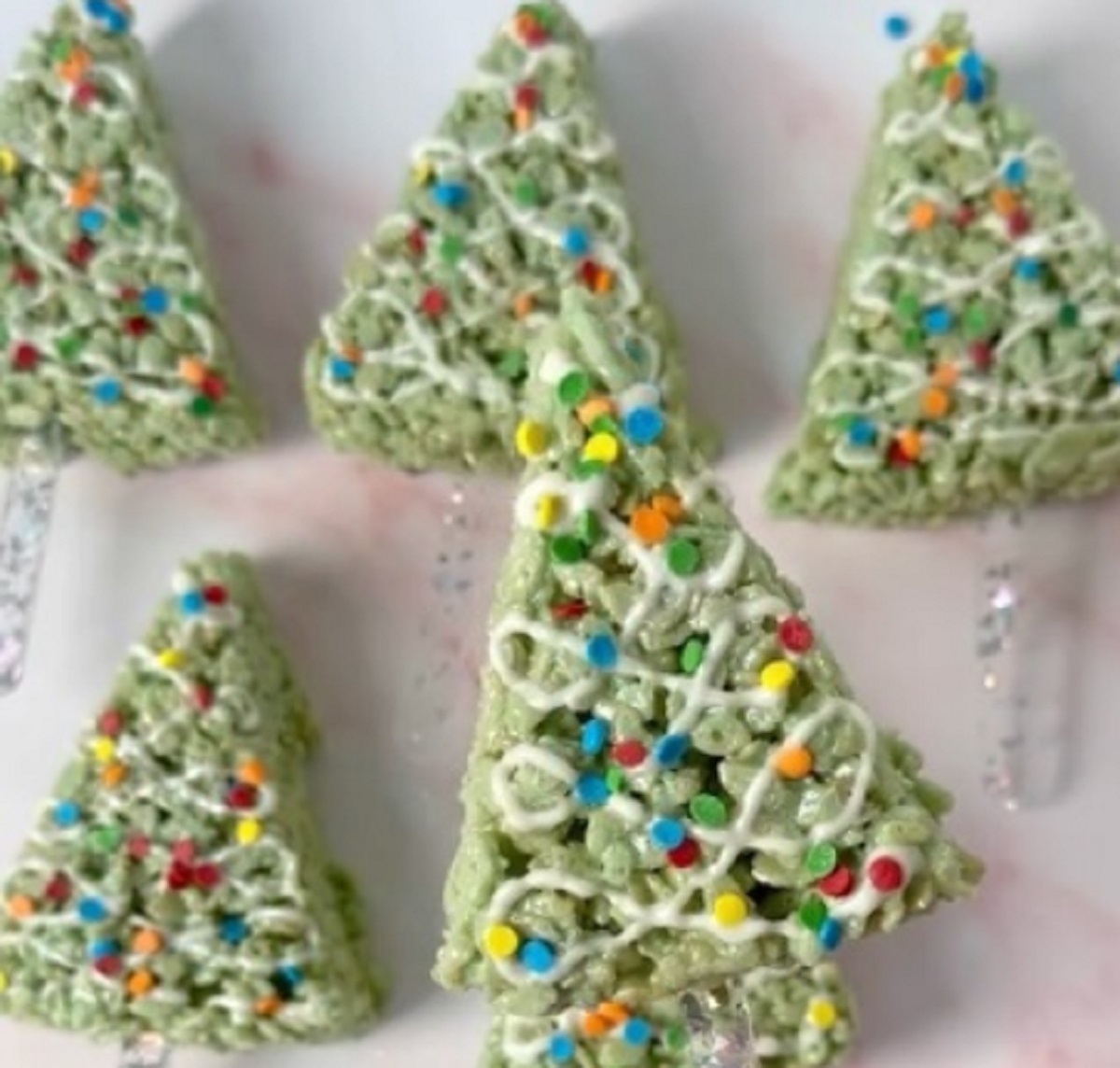 Recette: Rices krispies en arbre de Nol.