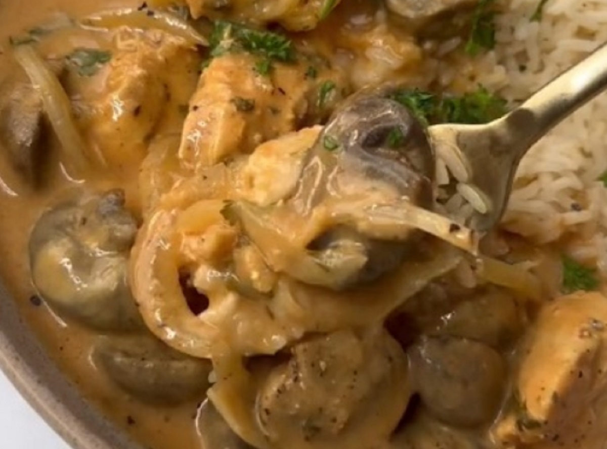 Recette: Poulet aux champignons  la mijoteuse.